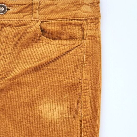 Paige Pants Size 26 Womens Marigold Orange Corduroy Hoxton Ankle Skinny - Picture 4 of 15